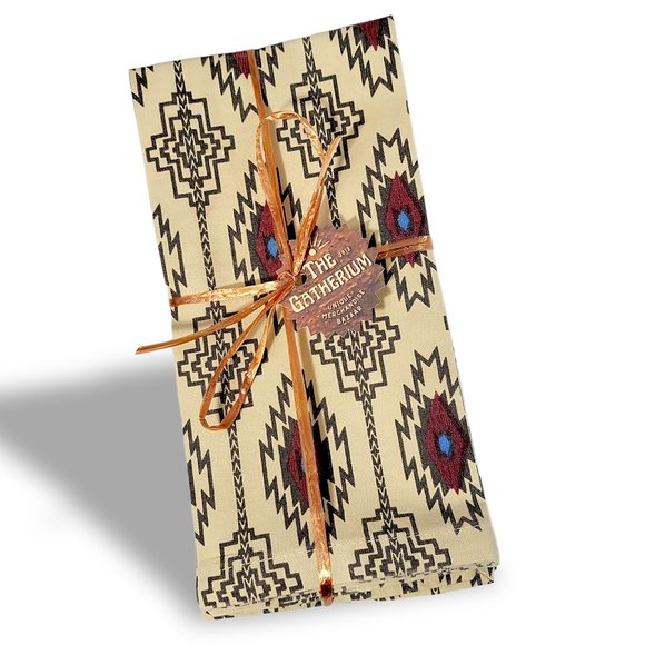 Home Dining Cloth Napkins Set (4) Southwestern Print - Picture 4 of 7